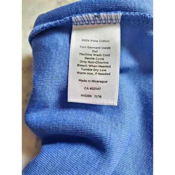 Talbots Womens 2X White Cotton Short Sleeve Tee & Blue Sleeveless Tank Set of 2 - Picture 7 of 8